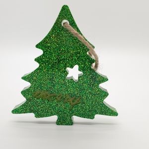 Ornament Christmas Tree w/ Glitter